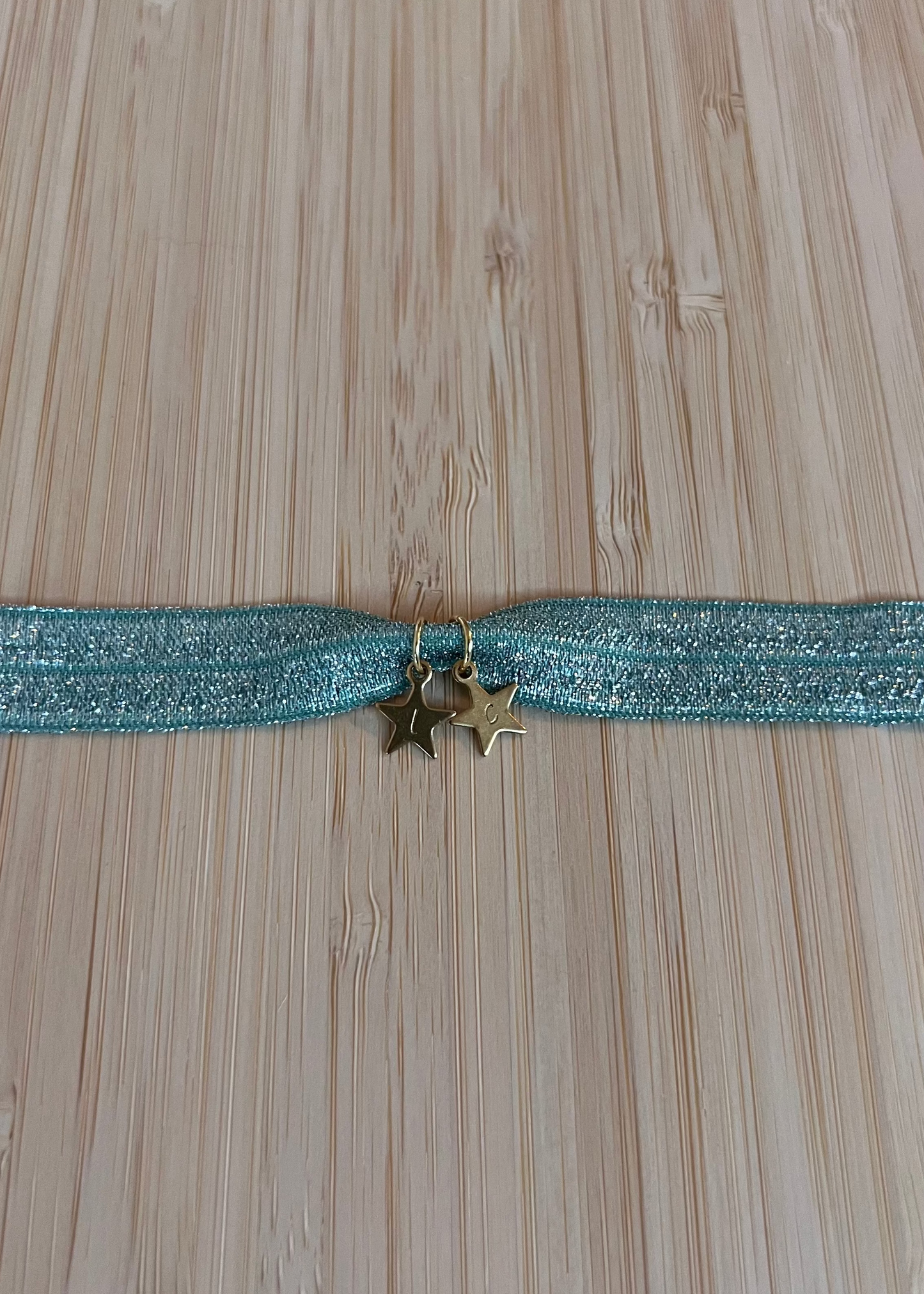 Bracelet tissu initiales