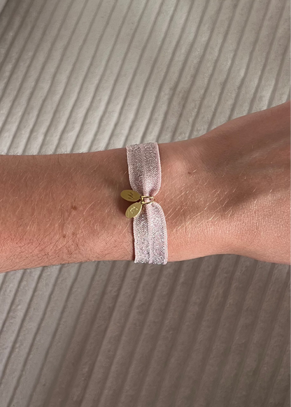 Bracelet tissu initiales