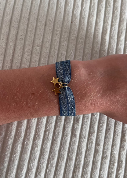 Bracelet tissu initiales