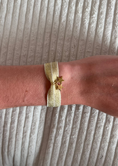 Bracelet tissu initiales